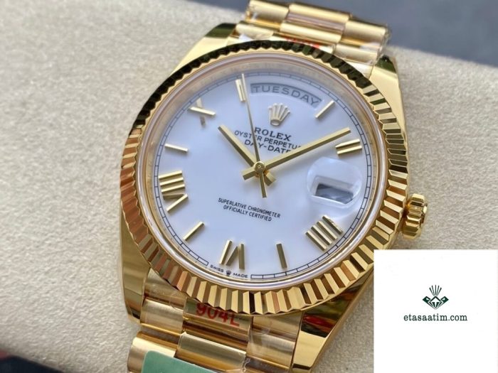 arf factory rolex day date m228238 0042 white size 40 galeri resim 2