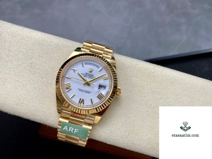 arf factory rolex day date m228238 0042 white size 40 galeri resim 3