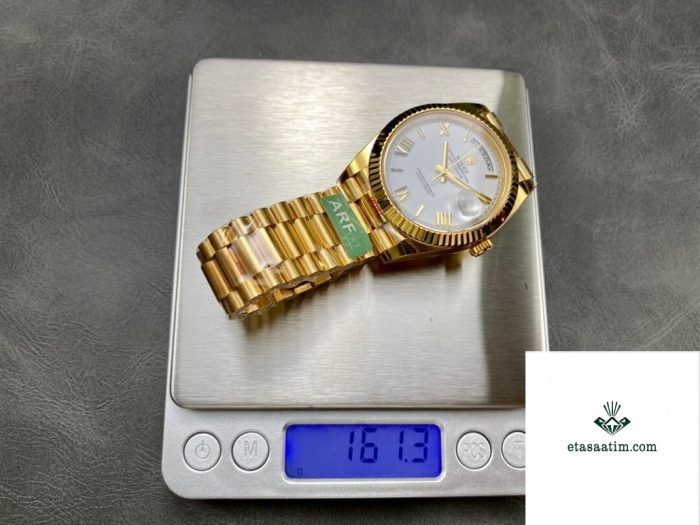 arf factory rolex day date m228238 0042 white size 40 galeri resim 5