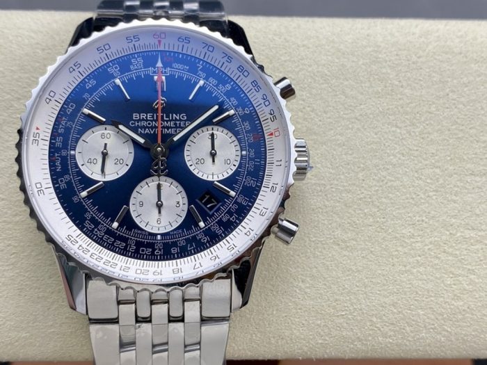 replica breitling navitimer bls factory ab0127211c1a1 blue dial ana resim